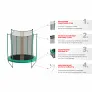 Батут Yamota SMART 183см (6ft) - Фото 3
