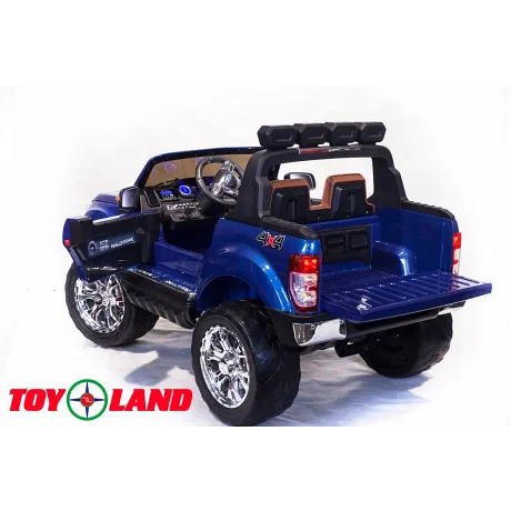 Электромобиль ToyLand Ford Ranger 2017 4x4 синий - Фото 6