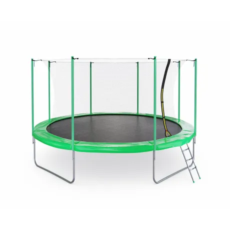Батут DFC 14FT green с внутренней защитной сеткой - Фото 3