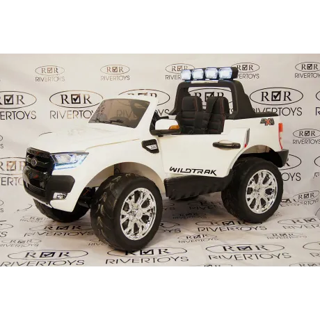 Электромобиль RiverToys NEW FORD RANGER 4WD (белый) - Фото 5