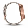 Часы Garmin VIVOMOVE HR розовое золото с бежевым кожаным ремешком - Фото 2