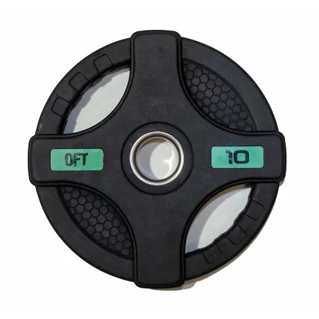 Штанга олимпийская OriginalFitTools 180 кг (диски с двумя хватами, черный гриф) - Фото 6
