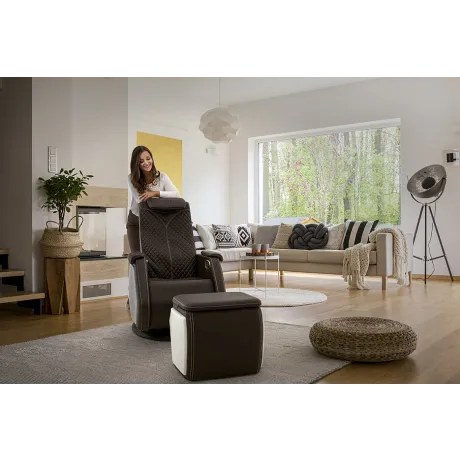 Массажное кресло Casada Smart 5 черно-белый - Фото 15
