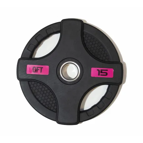Штанга олимпийская OriginalFitTools 180 кг (диски с двумя хватами, черный гриф) - Фото 7