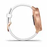 Гибридные смарт-часы Garmin VIVOMOVE STYLE розовое золото с белым силиконовым ремешком - Фото 5