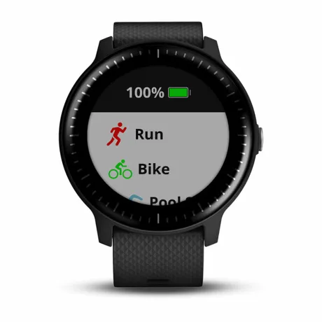 Умные часы с встроенным GPS Garmin VIVOACTIVE 3 MUSIC черные - Фото 3