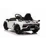 Детский электромобиль RiverToys Lamborghini Aventador SVJ (A333MP) белый - Фото 6
