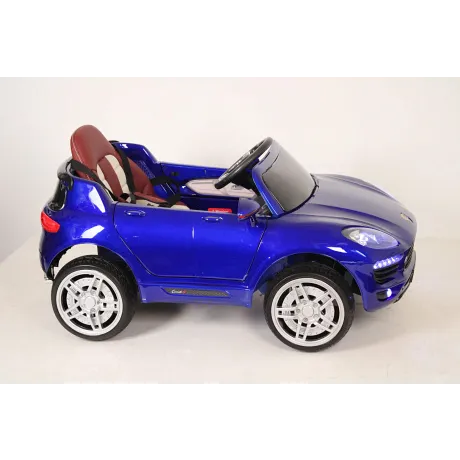 Электромобиль RiverToys Porsche Macan O005OO VIP (синий глянцевый) - Фото 4