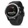 Часы Garmin FENIX 5 серебристые с черным ремешком - Фото 2