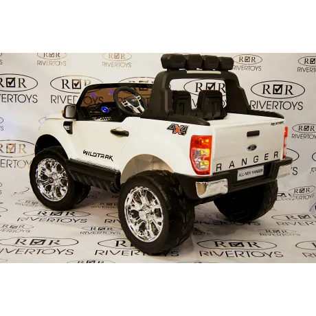 Электромобиль RiverToys NEW FORD RANGER 4WD (белый) - Фото 8