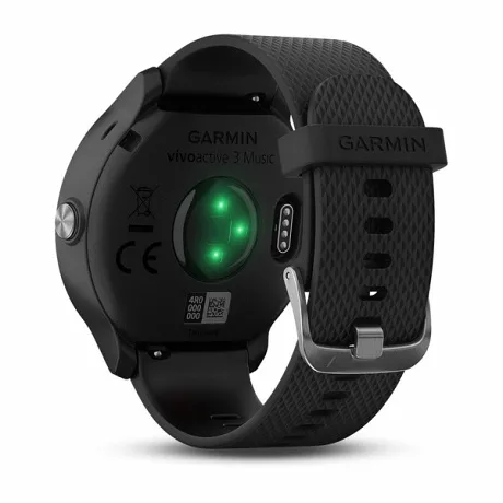 Умные часы с встроенным GPS Garmin VIVOACTIVE 3 MUSIC черные - Фото 9