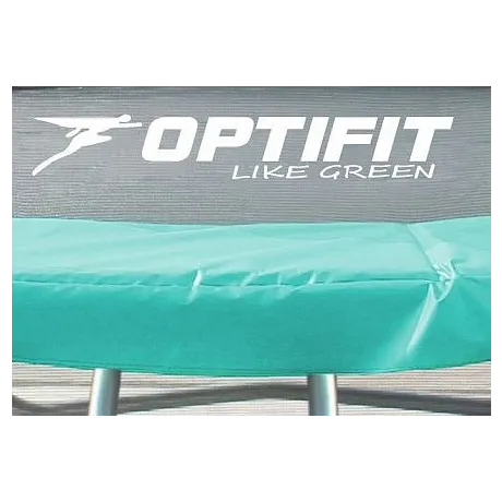 Батут Optifit Like Green 14ft с желтой крышей - Фото 4