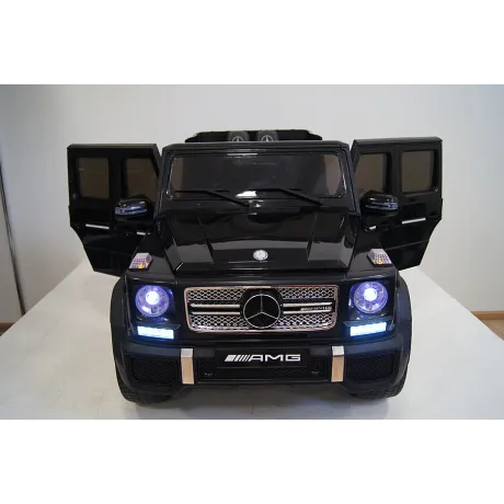 Электромобиль RiverToys Mercedes-Benz G65 AMG черный - Фото 4
