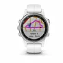 GPS-часы Garmin FENIX 5S PLUS SAPPHIRE белые с белым ремешком - Фото 8