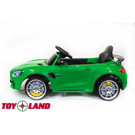 Электромобиль ToyLand Mercedes-Benz GTR зеленый - Фото 4