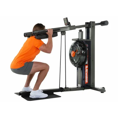 Тренажер для приседаний и жимов (сквот) First Degree Fitness FluidPowerPRESS Grey - Фото 3
