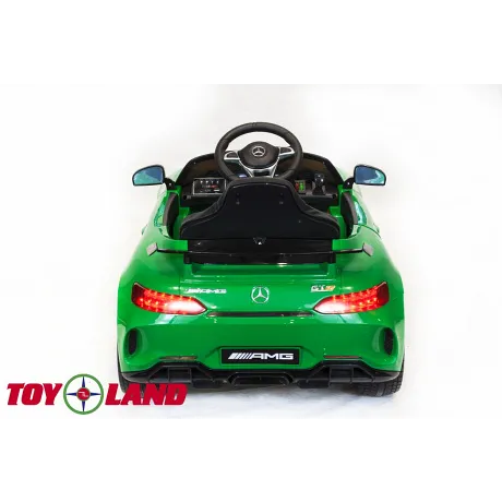 Электромобиль ToyLand Mercedes-Benz GTR зеленый - Фото 6