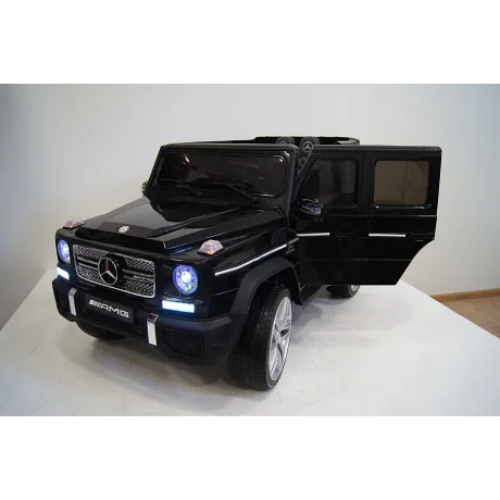 Электромобиль RiverToys Mercedes-Benz G65 AMG черный - Фото 21
