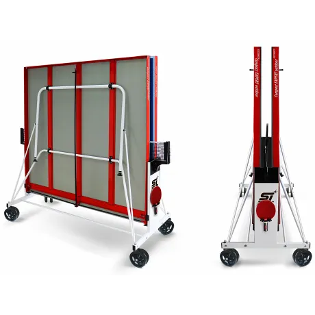 Теннисный стол Start Line Compact Expert Outdoor синий (с сеткой) - Фото 4